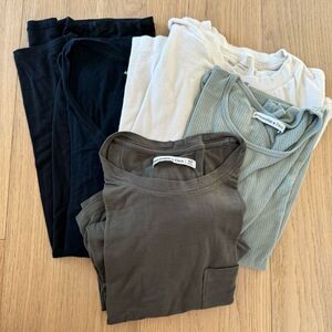 Abercrombie & Fitch Bundle Short Long Sleeve Green Long Sleeve Size XS small